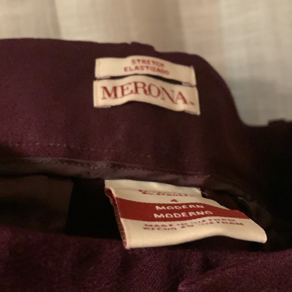 NWOT Merona stretch modern fit ankle pants size 4 - Picture 2 of 4